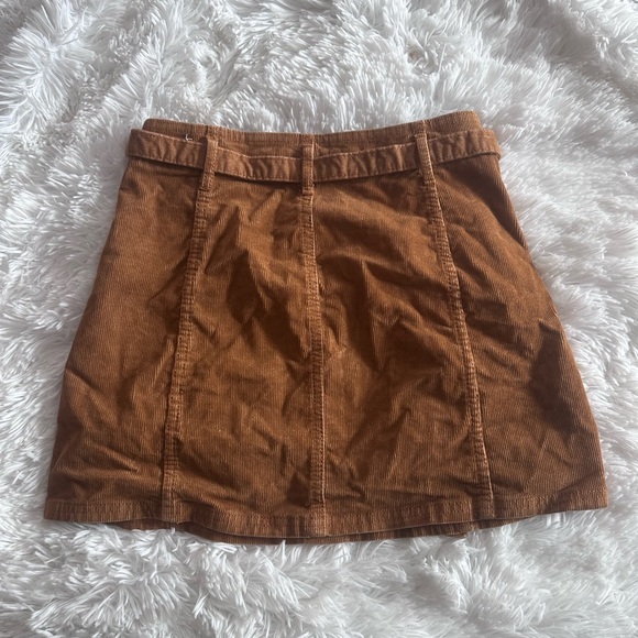 American Eagle Outfitters Tan Corduroy Mini Skirt sz 00 - Picture 4 of 4